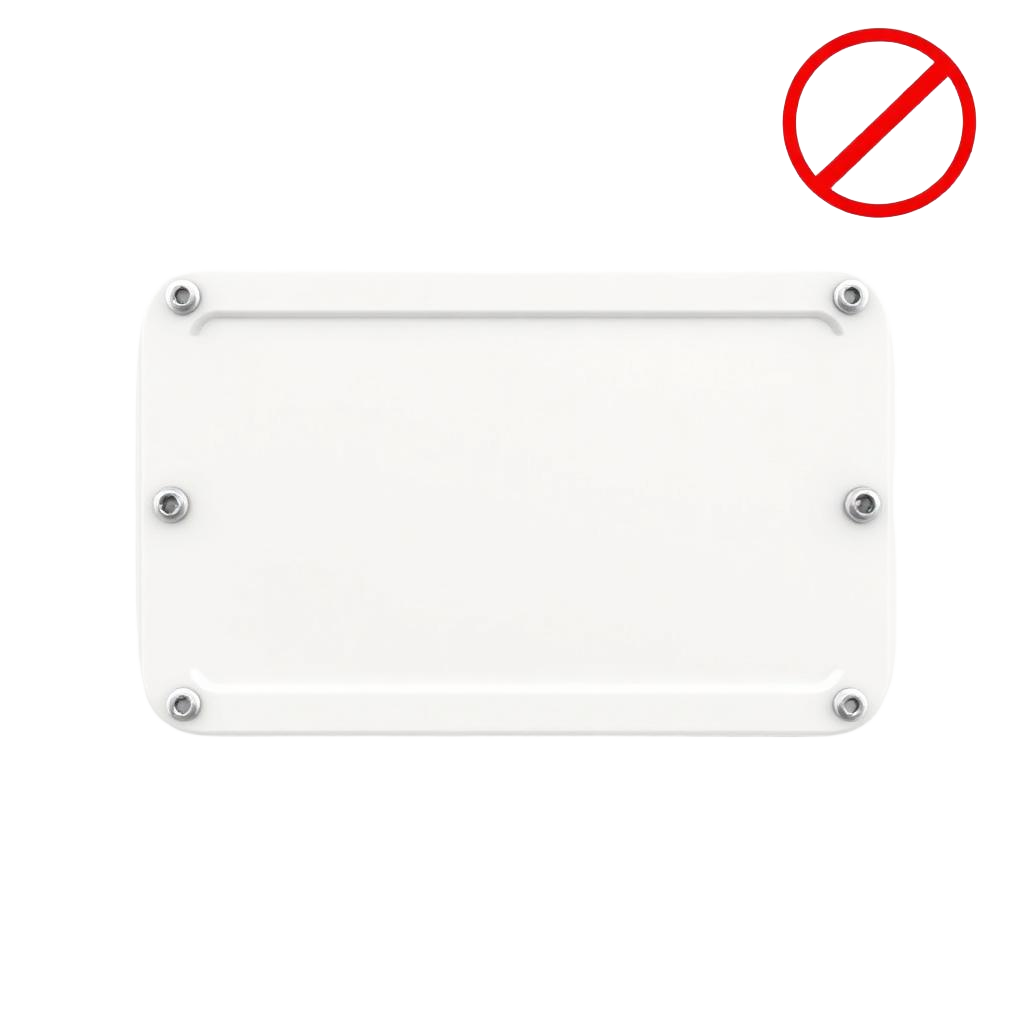 Plates only — no fixings included
